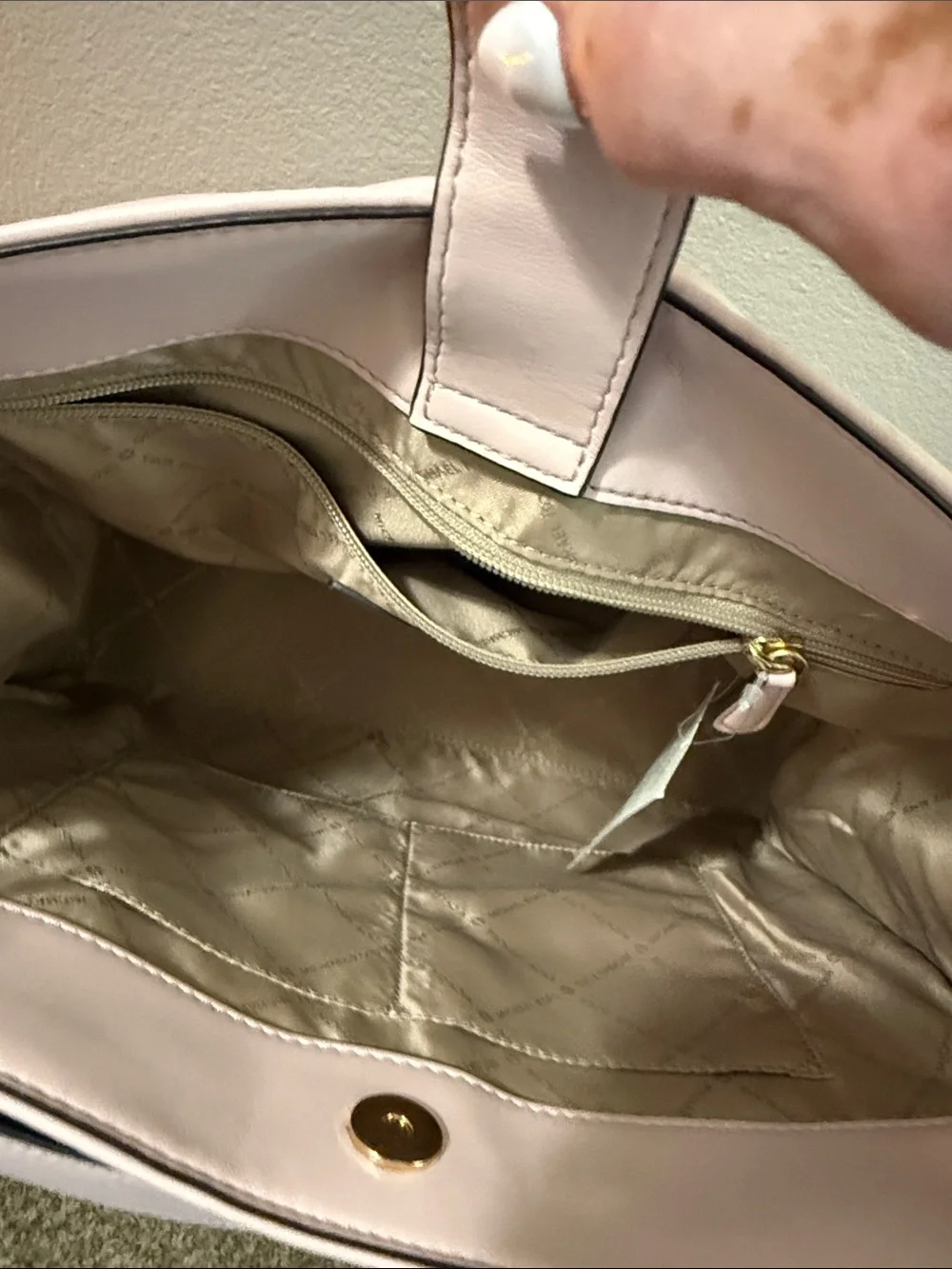 Michael Kors Serena Large Powder Blush Shoulder Bag NWT